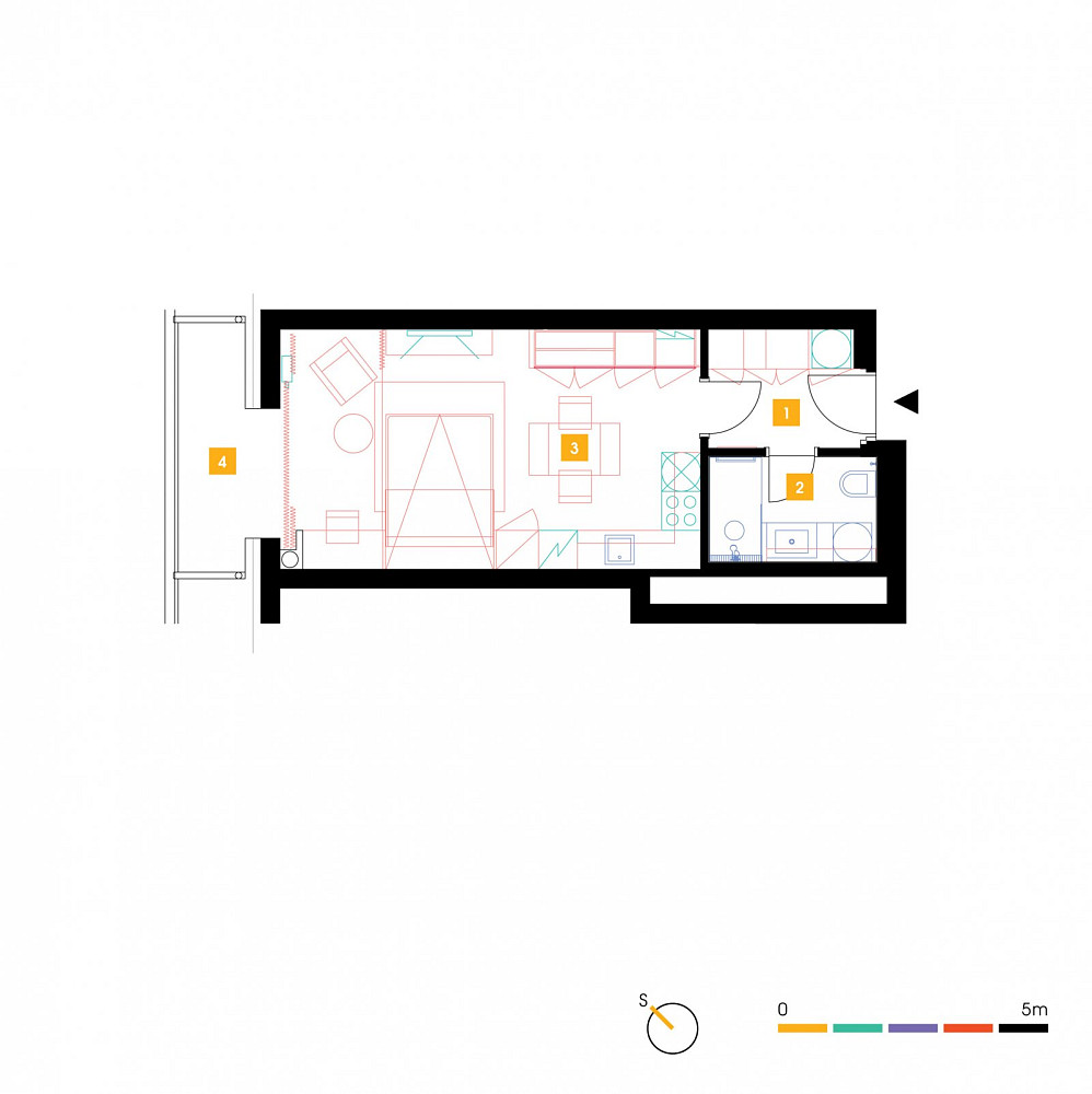 Pronájem bytu 1+kk 34 m² – další
