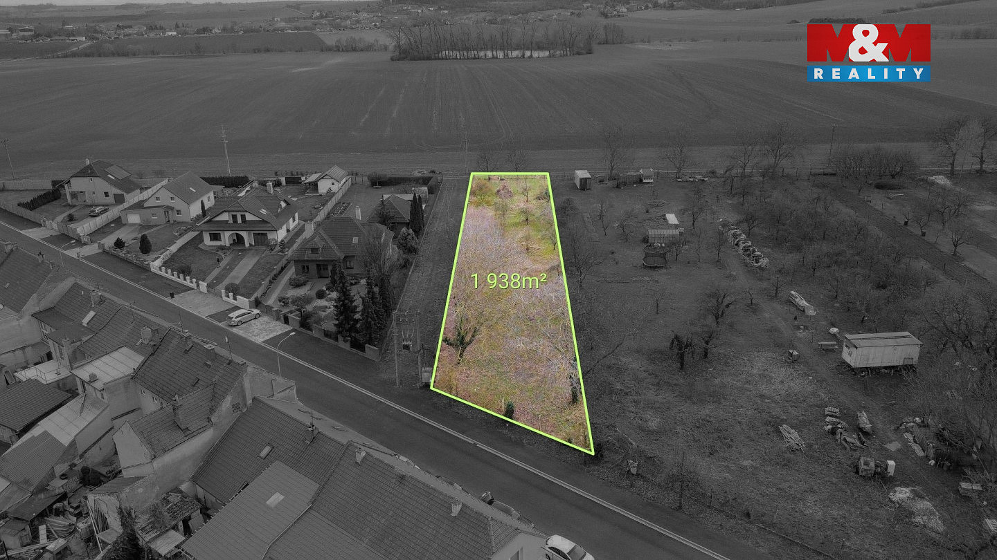 Prodej stavebního pozemku 1 938 m² – pohled 6