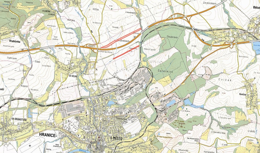 Prodej pole 83 649 m², Hranice – náhled fotky 2