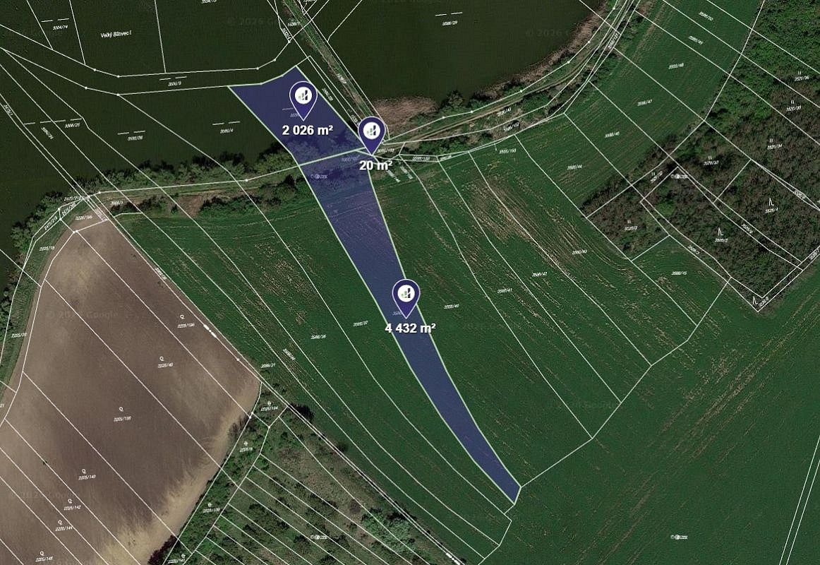 Prodej pole 6 478 m²