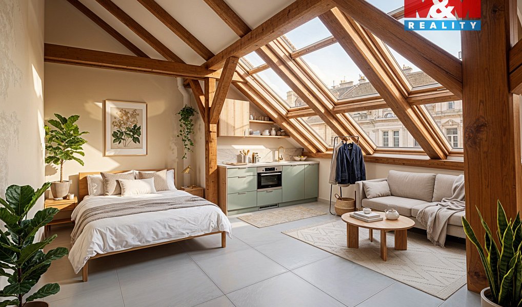 Prodej půdního prostoru, 126 m2, Praha, ul. Husitská, Praha – náhled fotky 3