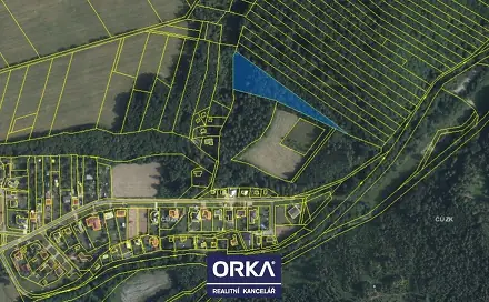 Prodej lesa 6 823 m², Bělkovice-Lašťany, okres Olomouc
