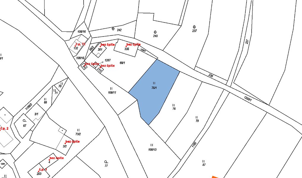 Prodej stavebního pozemku 90 m², Vítanov – náhled fotky 2