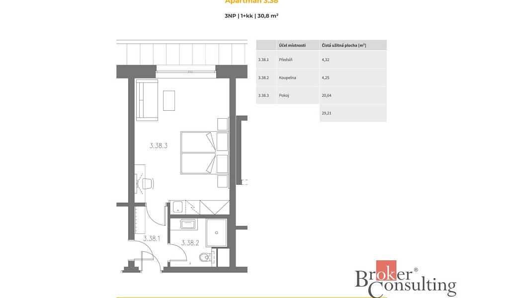 Prodej bytu 1+kk 31 m², Černý Důl – náhled fotky 4