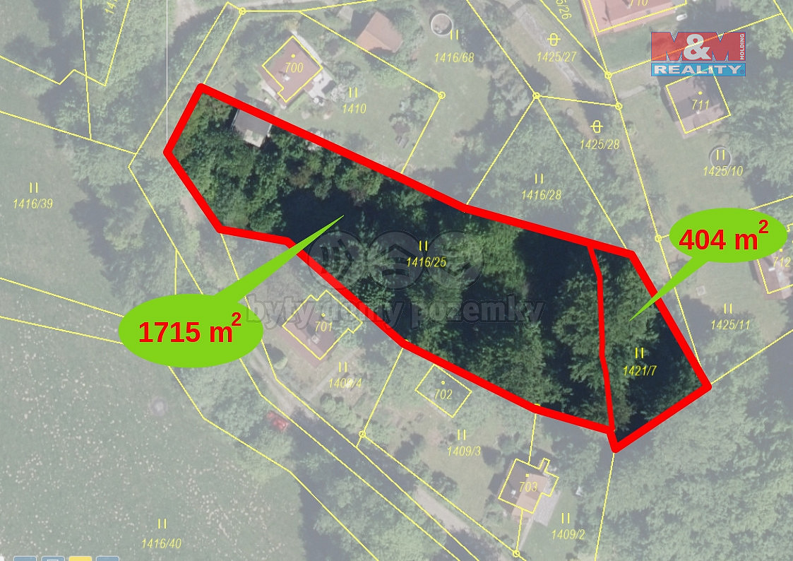 Prodej pozemku 2 119 m²