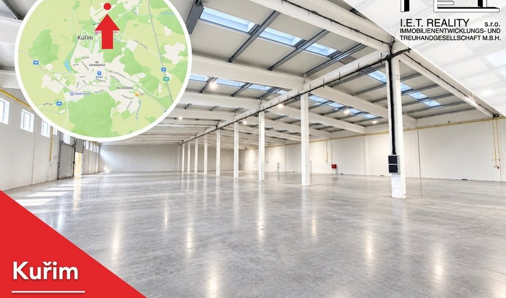 Pronájem skladovacích prostor 864 m², Kuřim – fotka 1 z 4