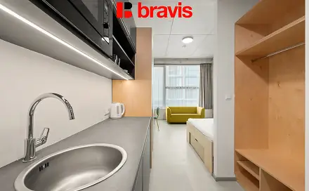 Pronájem bytu 1+kk 24 m², Dornych, Brno - Trnitá