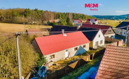 Prodej chaty/chalupy 83 m² s pozemkem 303 m², Zemětice - Chalupy, okres Plzeň-jih