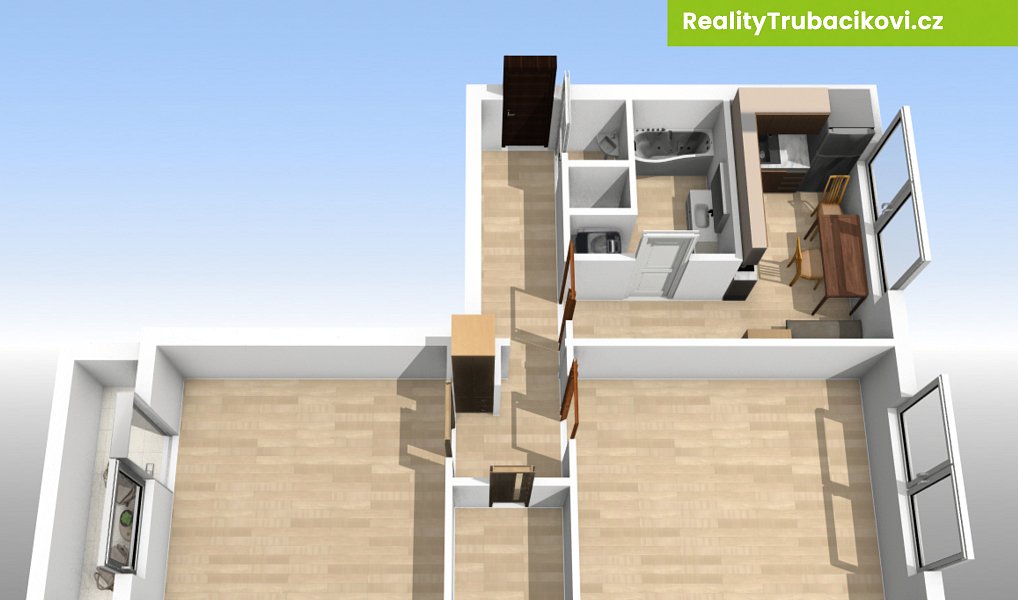 Pronájem bytu 2+1 58 m², Vsetín – náhled fotky 18
