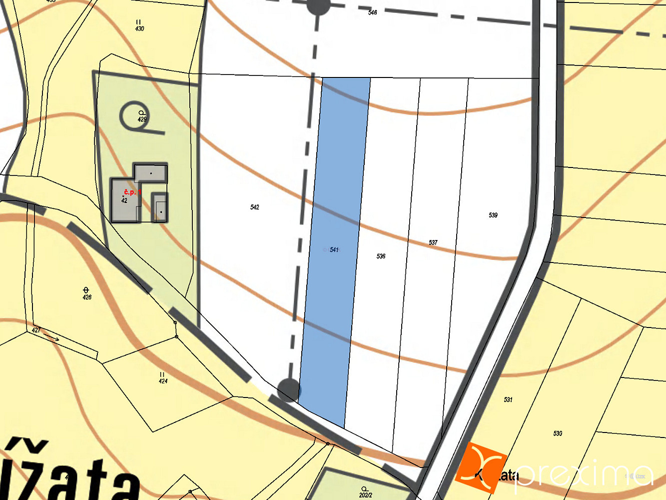 Prodej pole 2 235 m² – fotografie 3