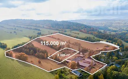 Prodej stavebního pozemku 115 385 m², Dolní Moravice - Horní Moravice, okres Bruntál