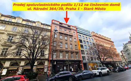Prodej nájemního domu, činžáku 1 476 m², Národní, Praha 1 - Staré Město