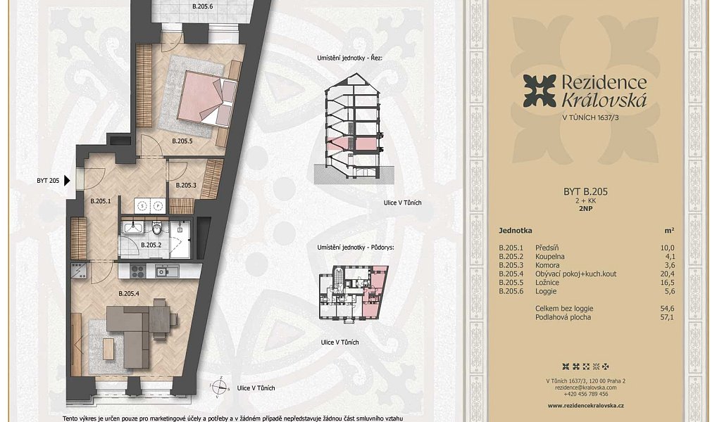 Prodej bytu 2+kk 57 m², Praha – náhled fotky 5