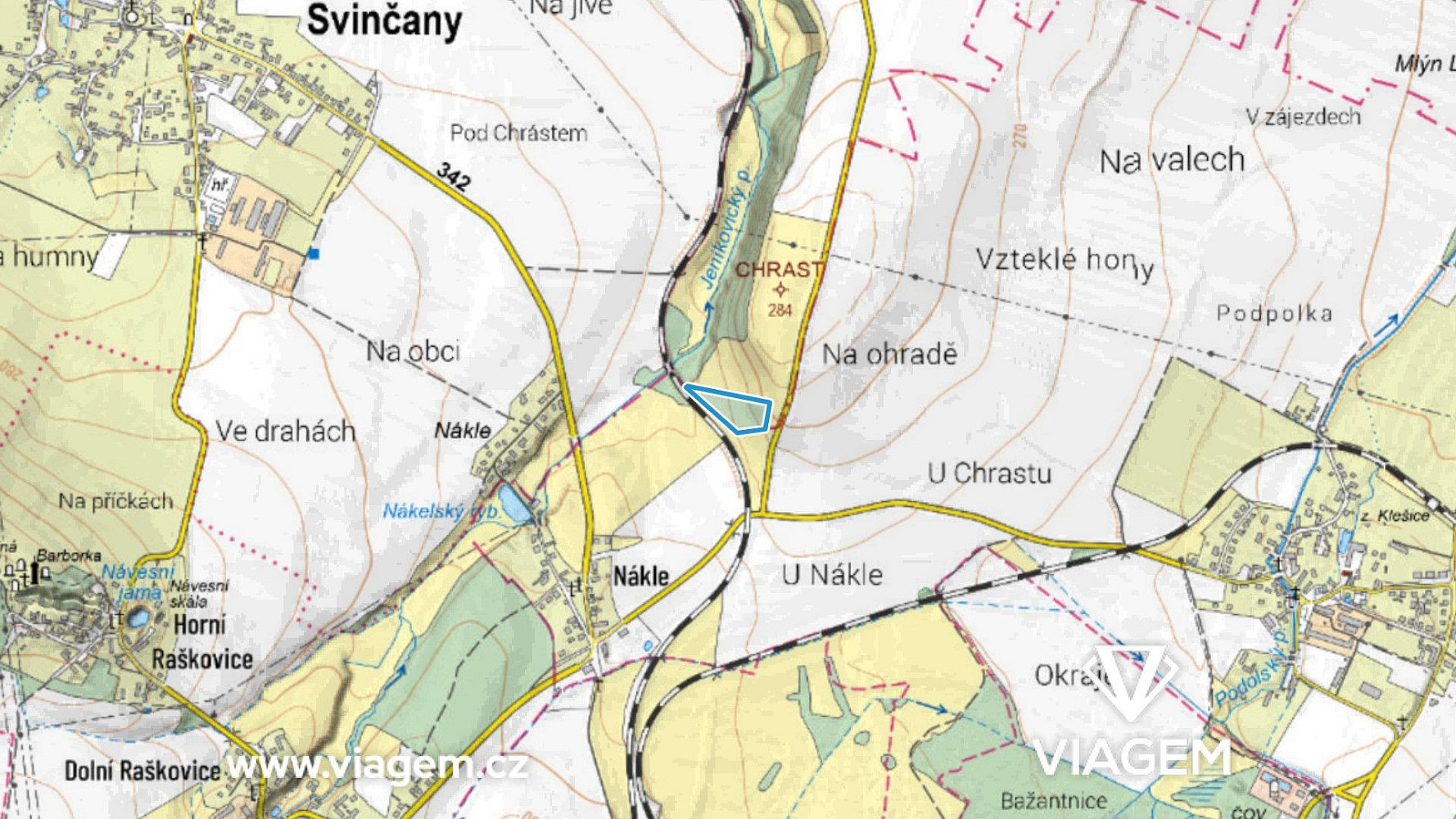 Prodej pole 1 350 m²
