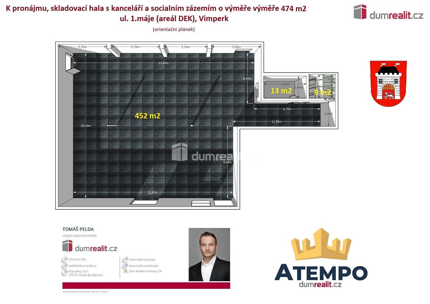 Pronájem skladovacích prostor 474 m² – fotografie 2