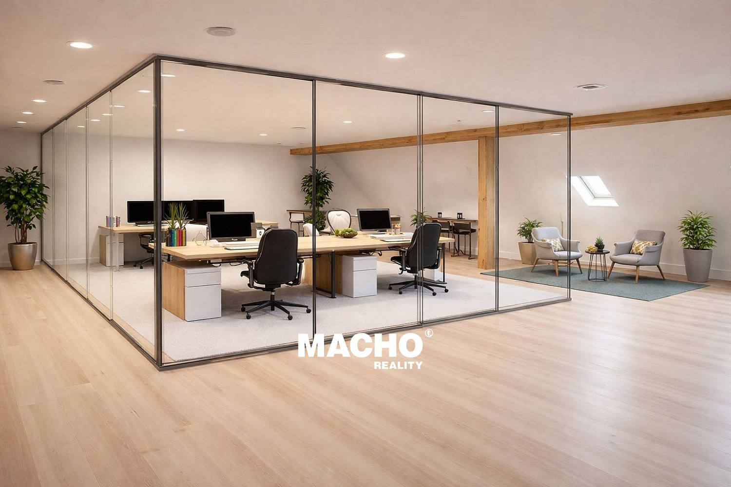 Pronájem kanceláře 195 m²