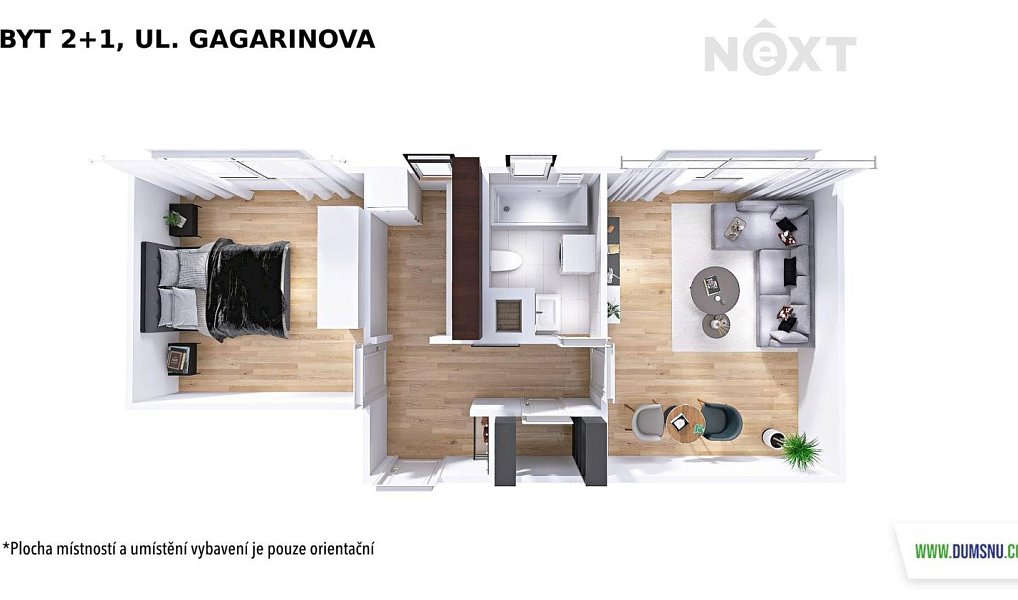 Prodej bytu 2+1 47 m², Šumperk – náhled fotky 3