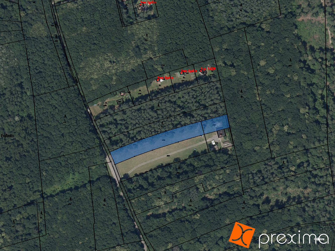 Prodej komerčního pozemku 438 m²