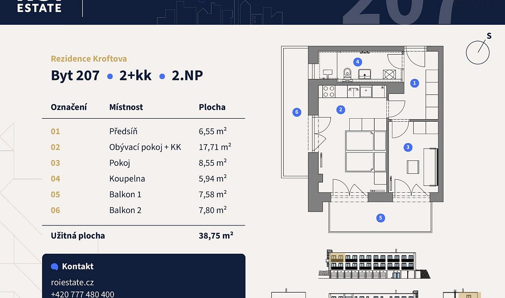 Prodej bytu 2+kk 40 m², Brno – náhled fotky 11
