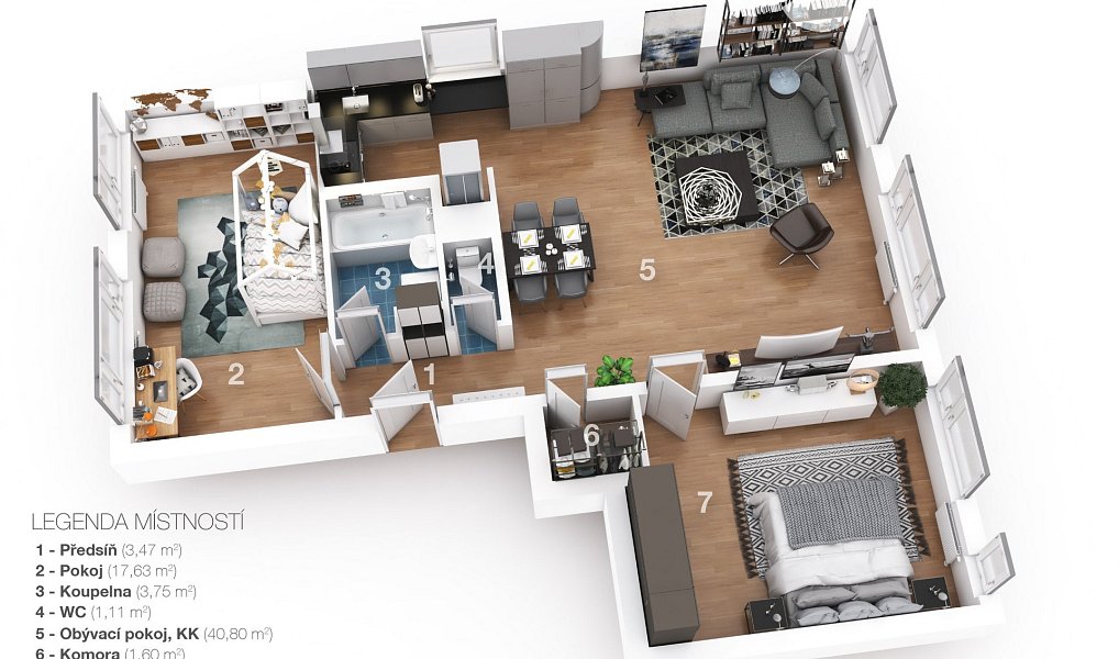 Prodej bytu 3+kk 87 m², Praha – náhled fotky 6
