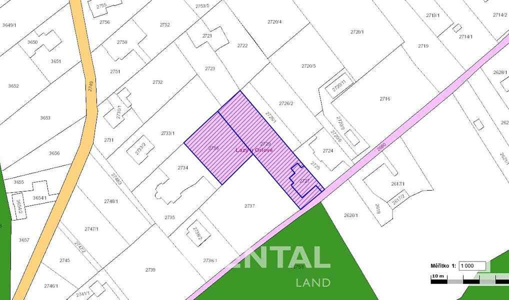 Prodej stavebního pozemku 2 540 m², Orlová – náhled fotky 3