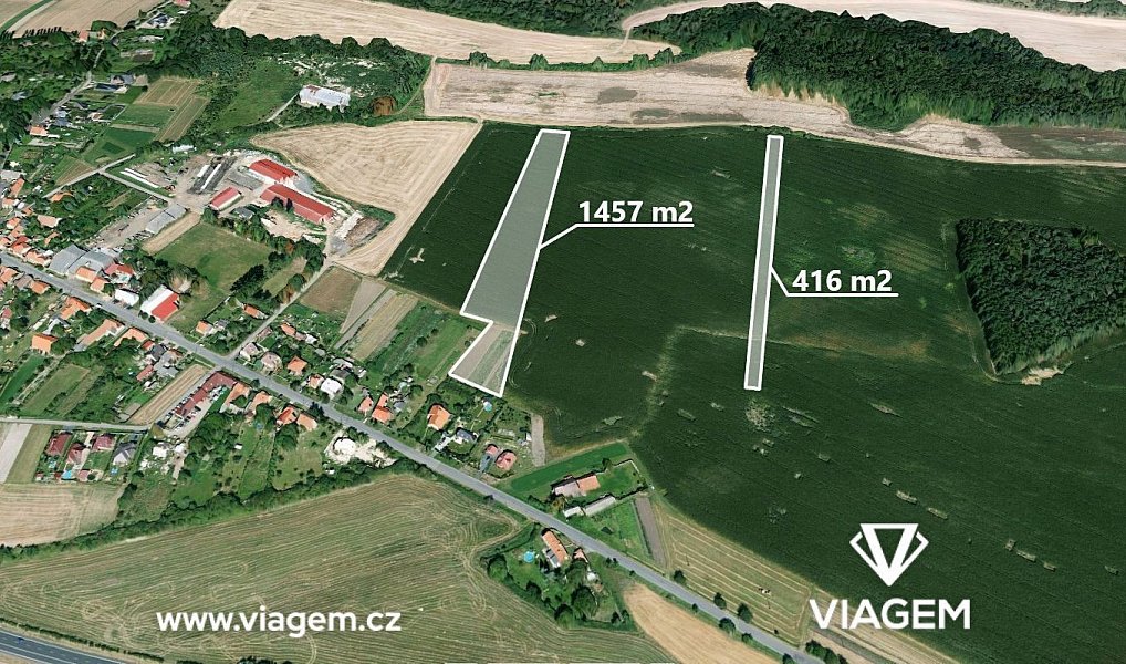Prodej pole 1 871 m², Panenský Týnec – fotka 1 z 5