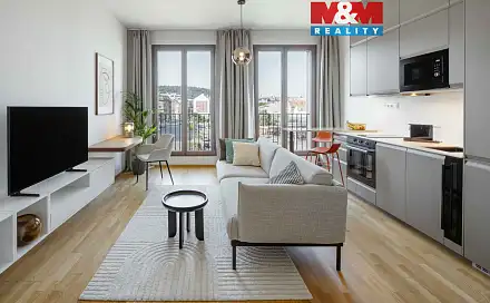 Pronájem bytu 1+kk 38 m², Toyen, Praha 5 - Smíchov