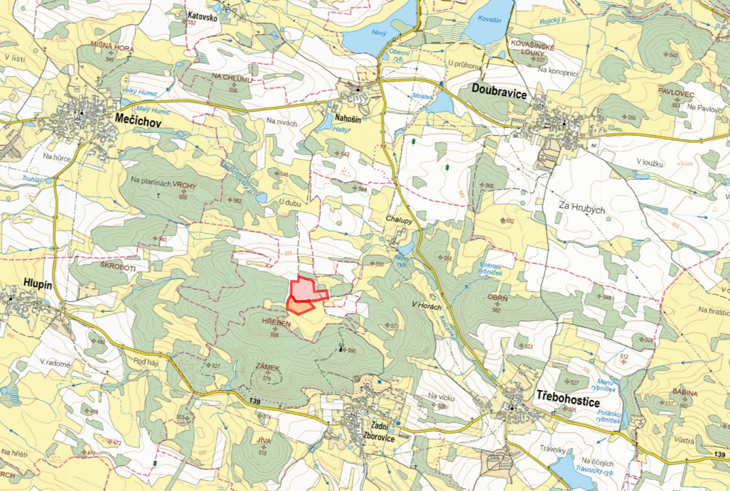 Prodej pole 51 244 m² – pohled 2