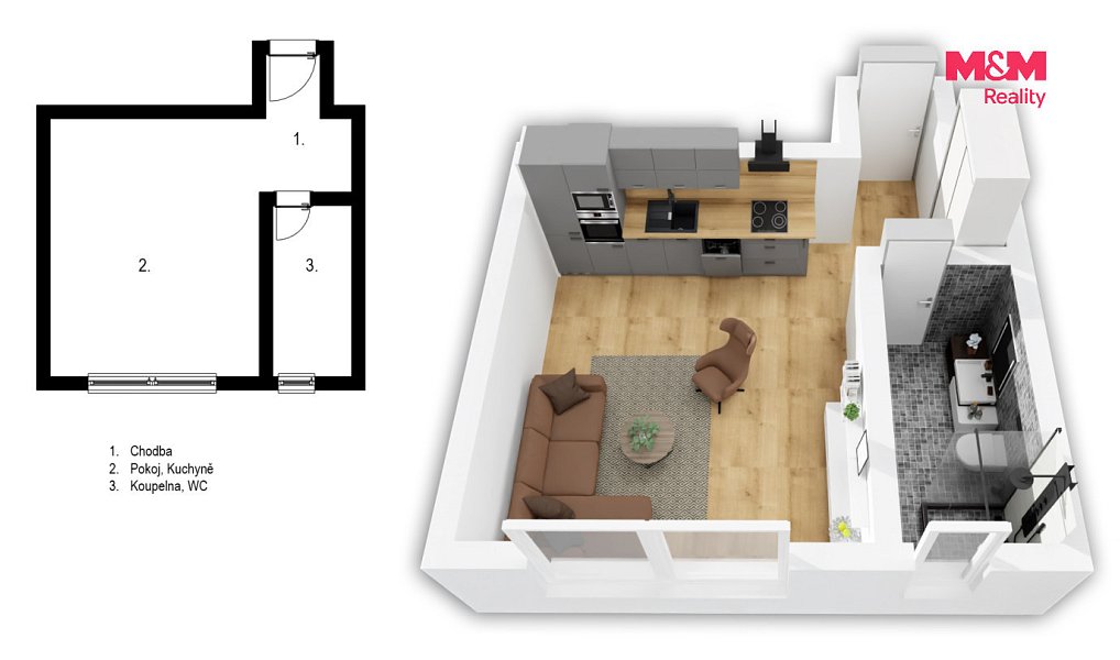 Prodej bytu 1+kk 22 m², Praha – náhled fotky 14