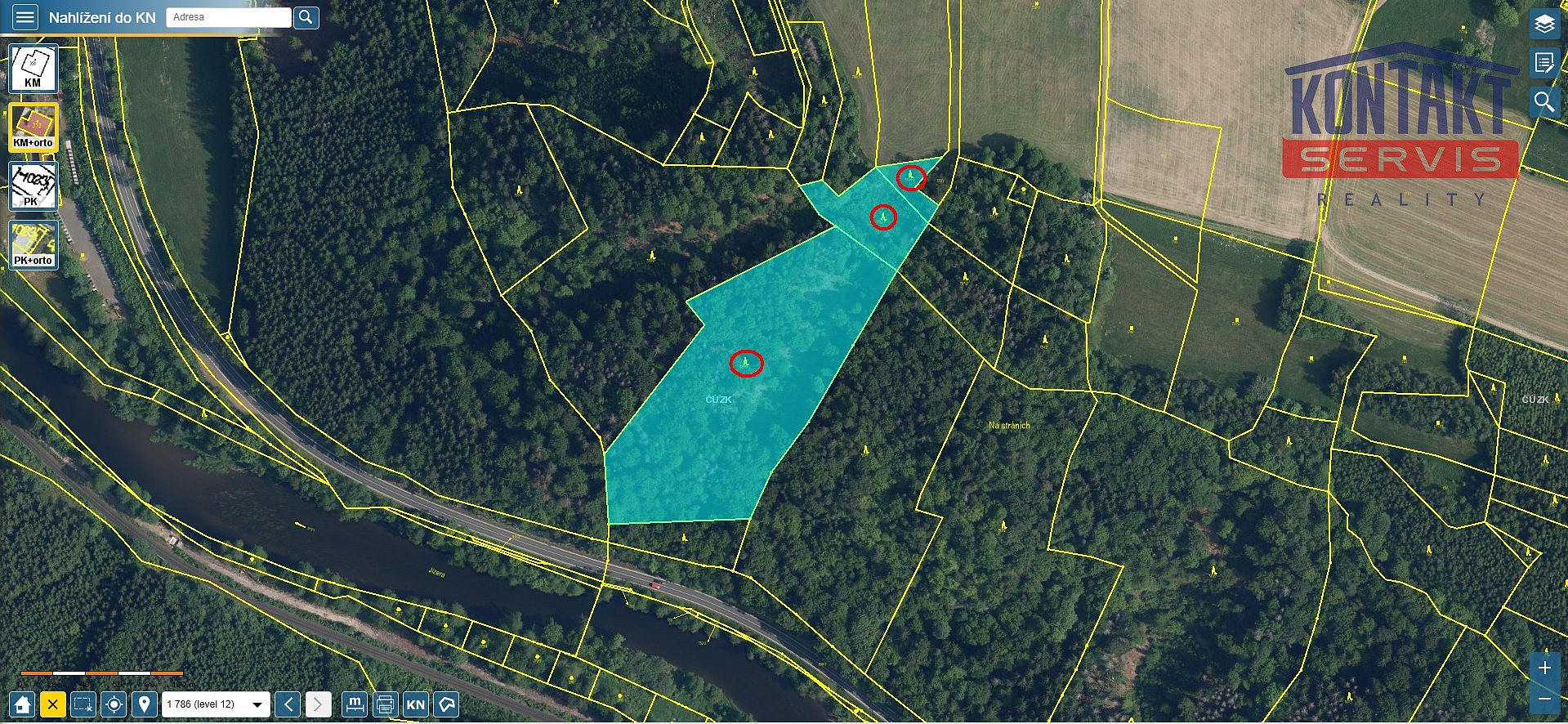 Prodej lesa 23 153 m²