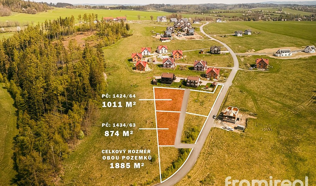 Prodej stavebního pozemku 1 985 m², Václavov u Bruntálu – fotka 1 z 10