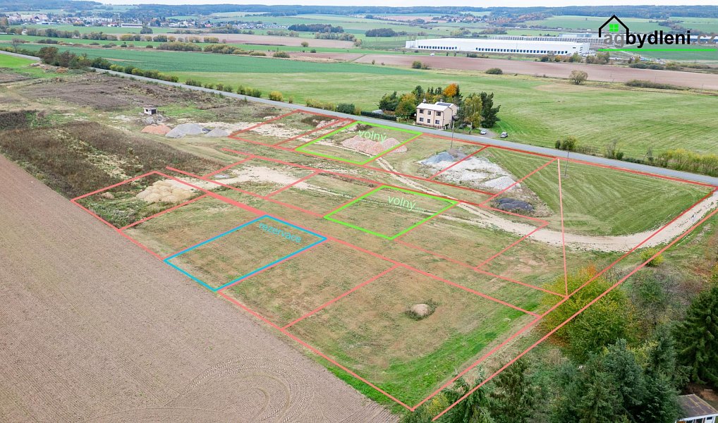 Prodej stavebního pozemku 1 000 m², Přehýšov – náhled fotky 3