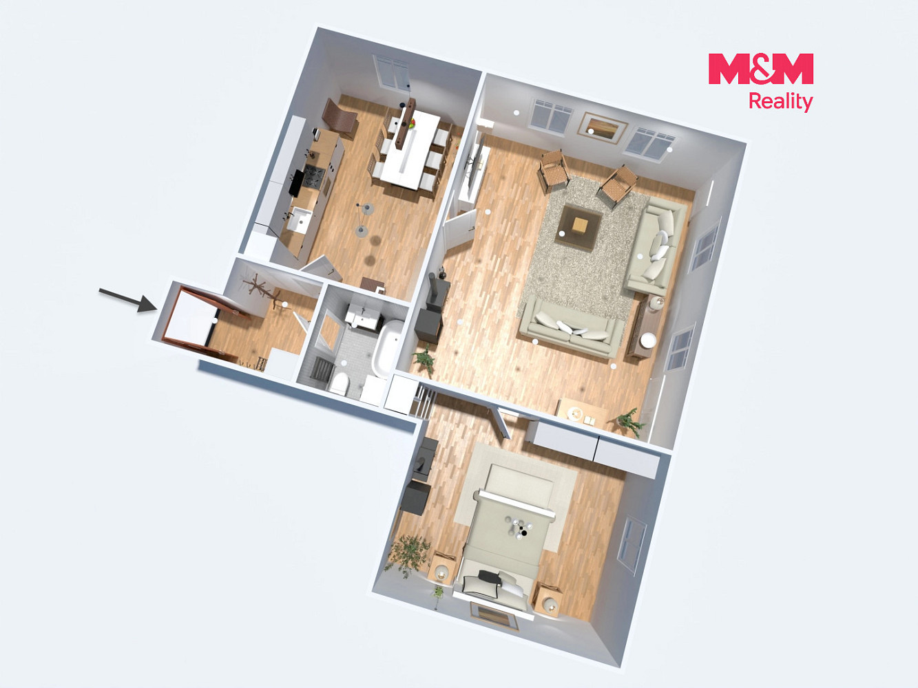 Prodej bytu 2+1 70 m² — photo 3