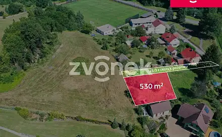 Prodej stavebního pozemku 923 m², Březůvky, okres Zlín