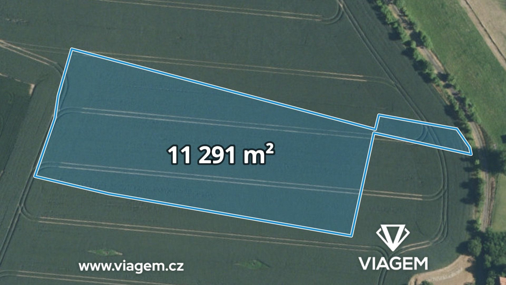 Prodej pole 1 411 m²