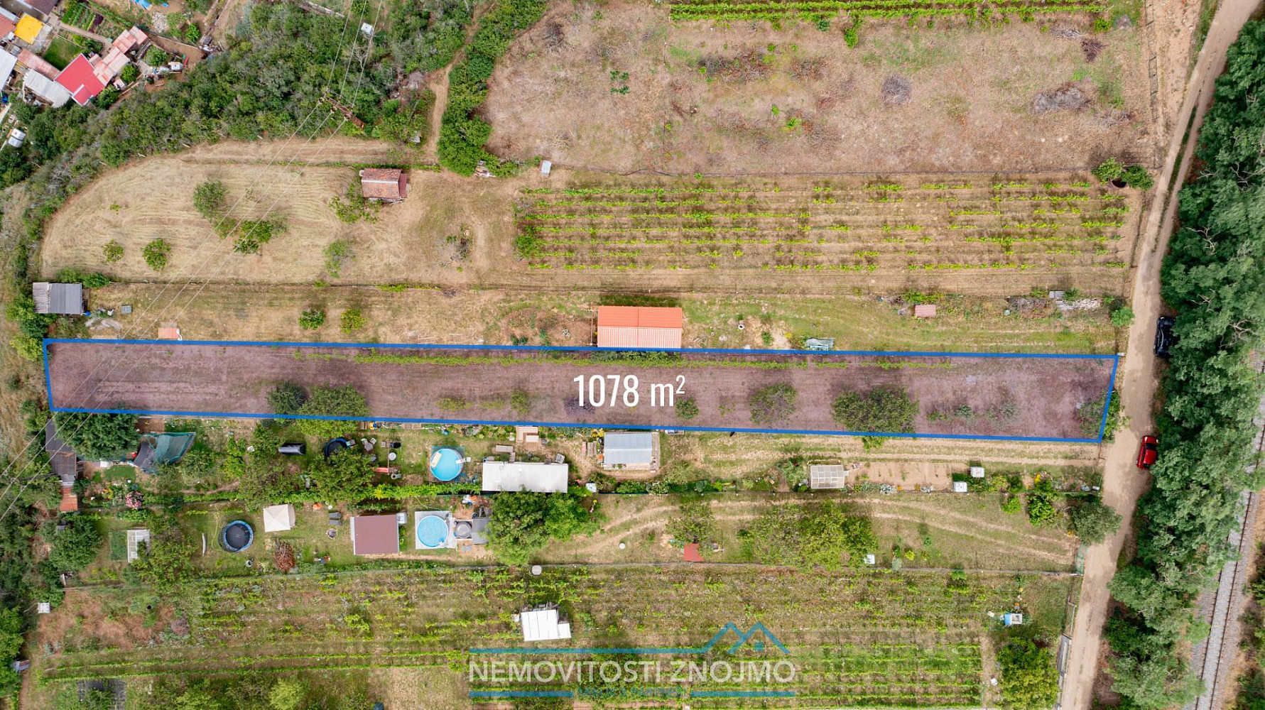 Prodej zahrady 1 078 m²