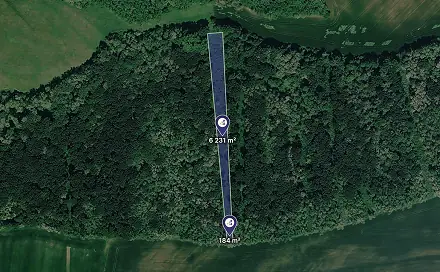 Prodej lesa 6 415 m², Diváky, okres Břeclav