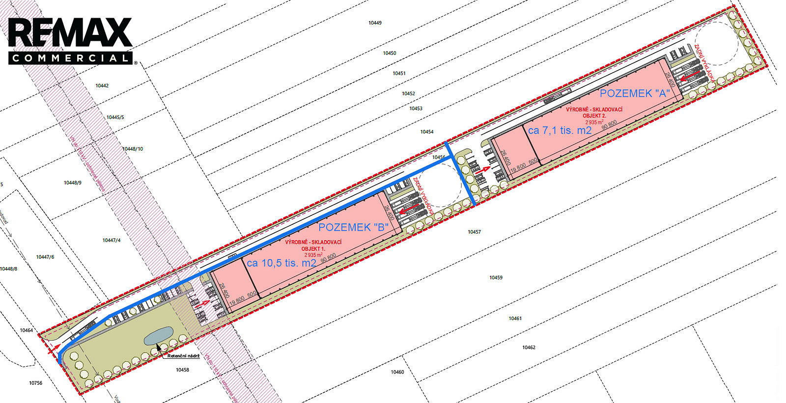 Prodej komerčního pozemku 10 506 m² – fotografie 2