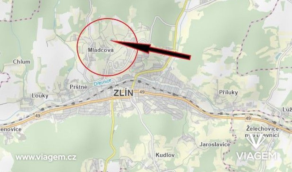 Prodej stavebního pozemku 1 926 m², Zlín – náhled fotky 6