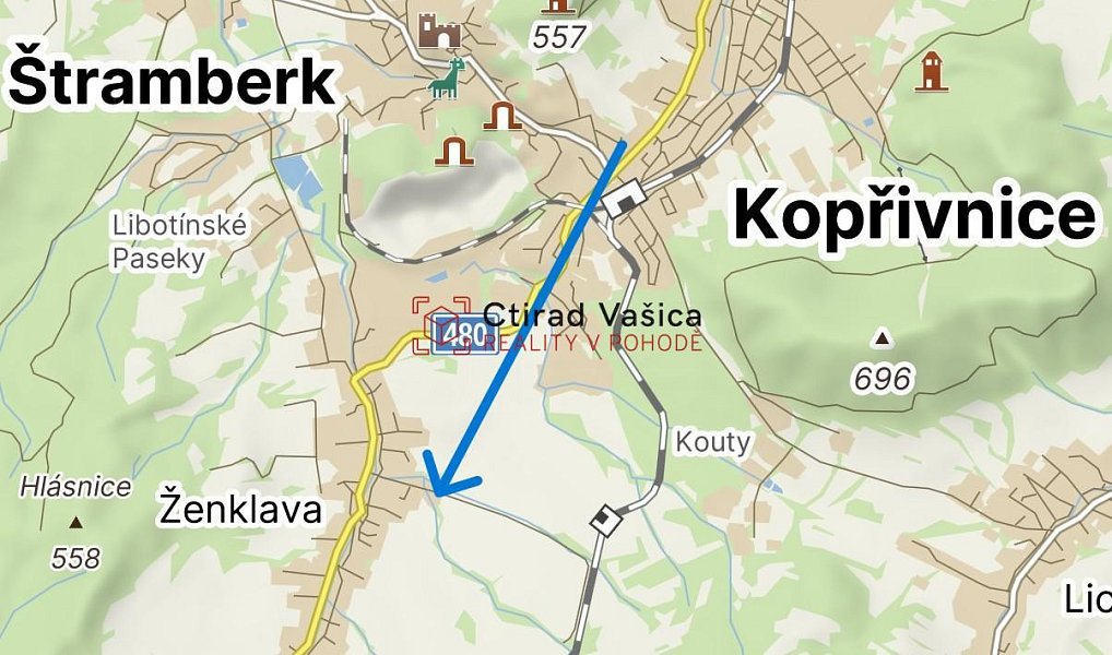 Prodej stavebního pozemku 3 760 m², Ženklava – náhled fotky 3