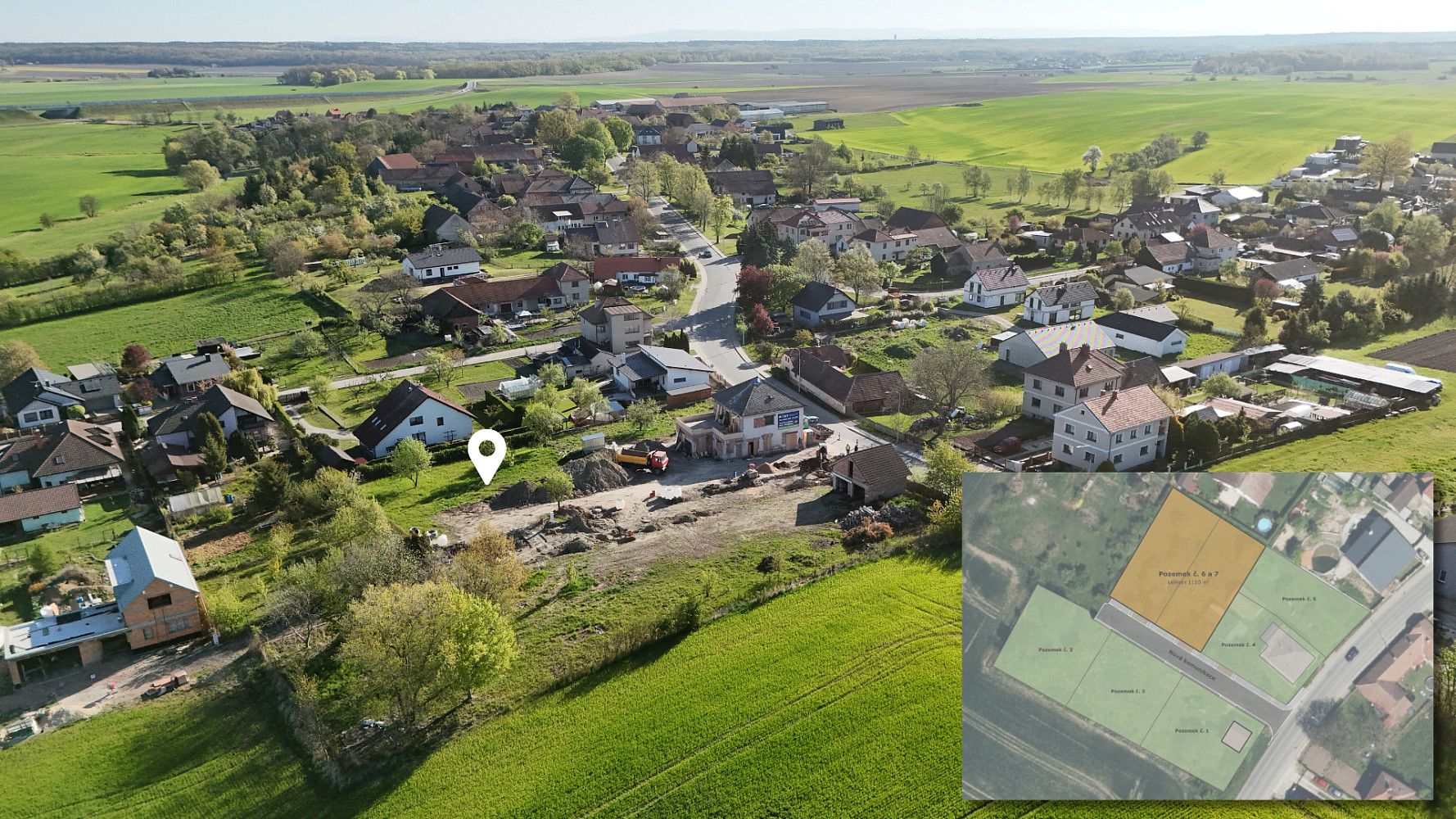 Prodej stavebního pozemku 1 110 m²