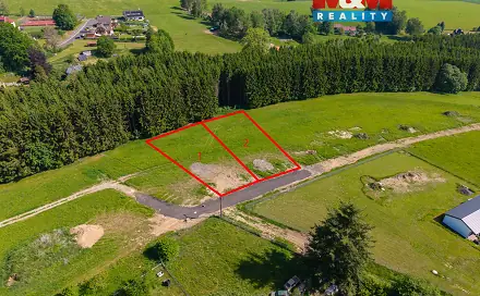 Prodej stavebního pozemku 1 000 m², Krásná, okres Cheb