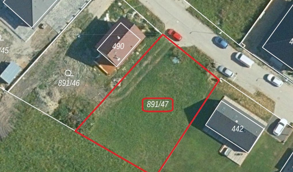 Prodej stavebního pozemku 726 m², Krakovany – náhled fotky 3
