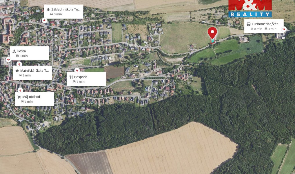 Prodej stavebního pozemku 1 147 m², Tuchoměřice – náhled fotky 7