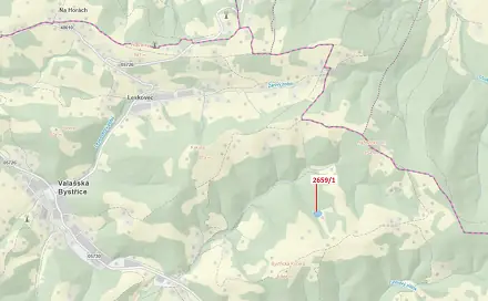 Dražba louky 3 375 m², Valašská Bystřice