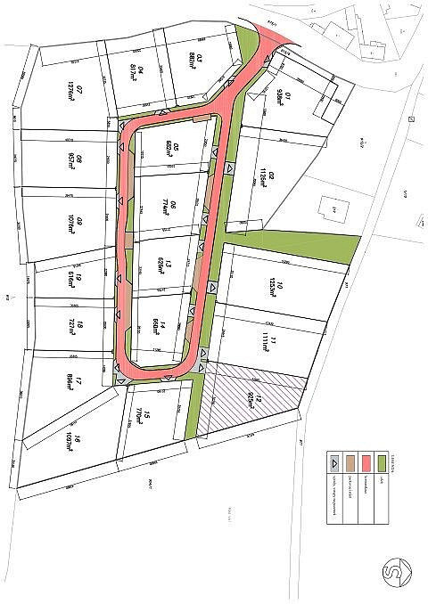 Prodej stavebního pozemku 925 m² – pohled 4