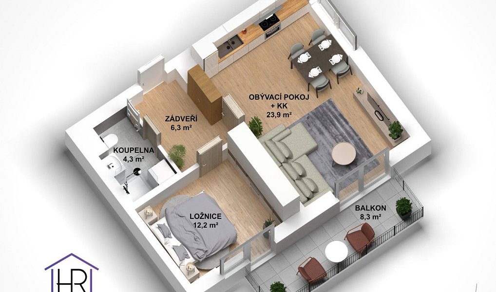 Prodej bytu 2+kk 46 m², Fryšták – náhled fotky 27
