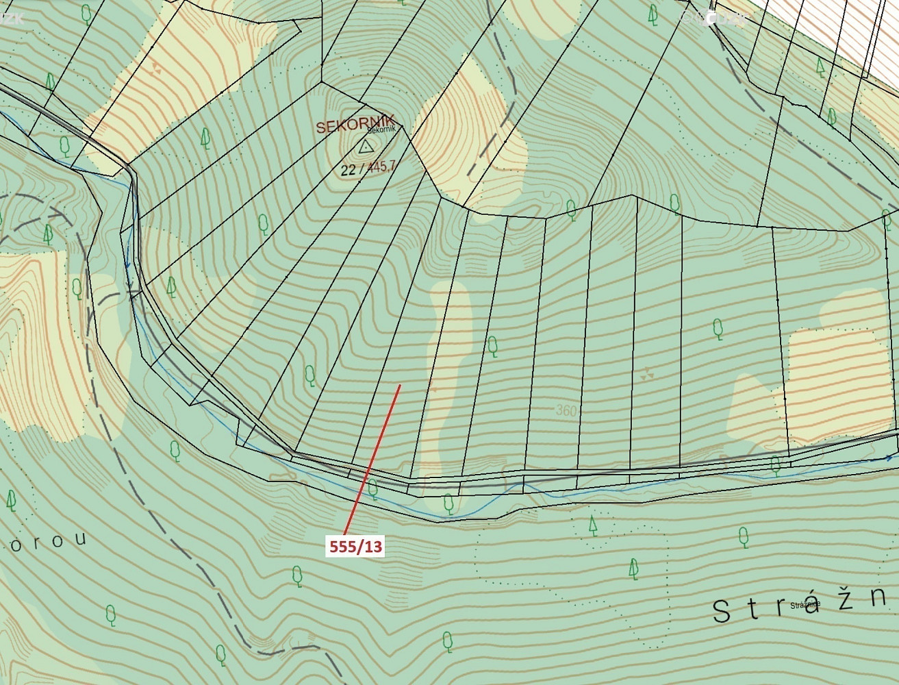 Dražba lesa 5 798 m² – pohled 3
