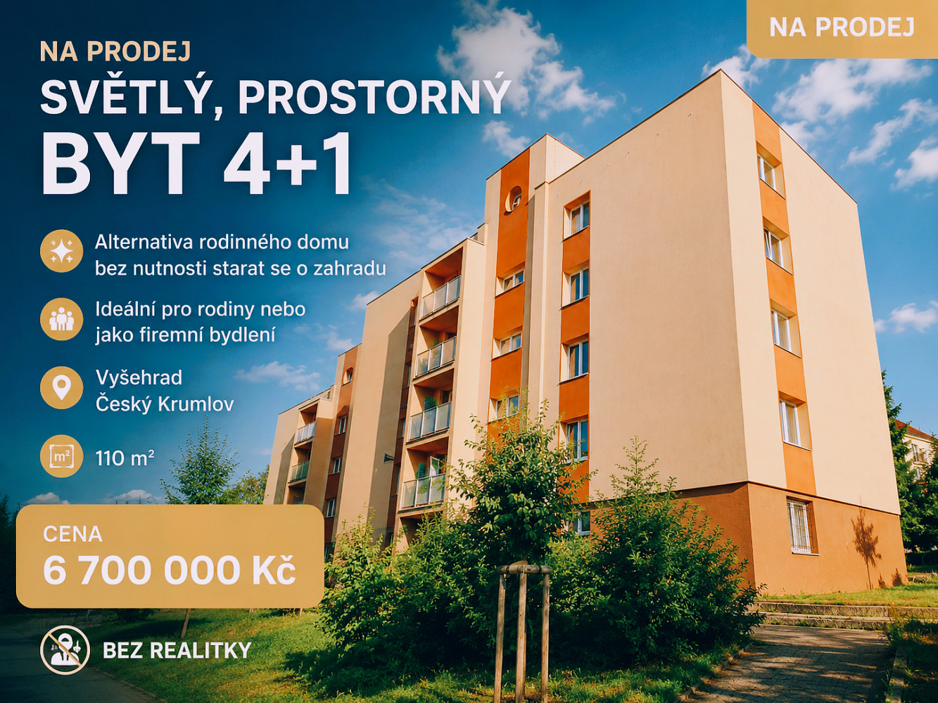 Prodej bytu 4+1 106 m²