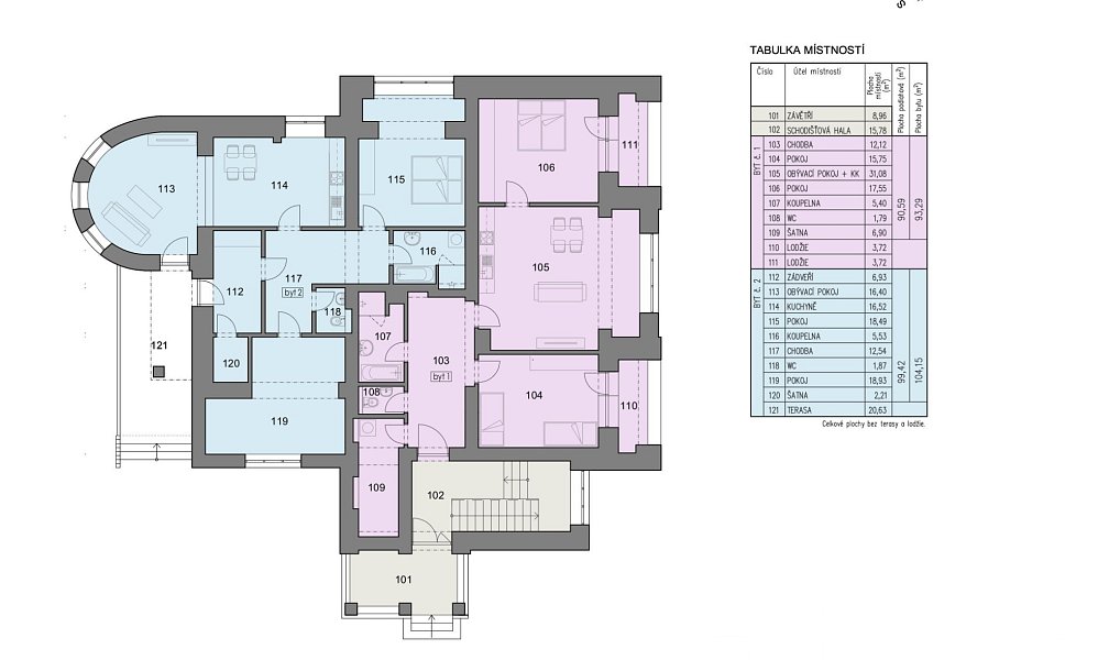 Prodej bytu 3+kk 90 m², Havlíčkův Brod – náhled fotky 3